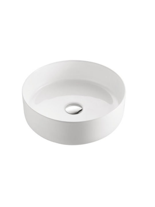 Pyramis Dirki Надеждна мивка Порцелан 35.5x35.5x12см Бял