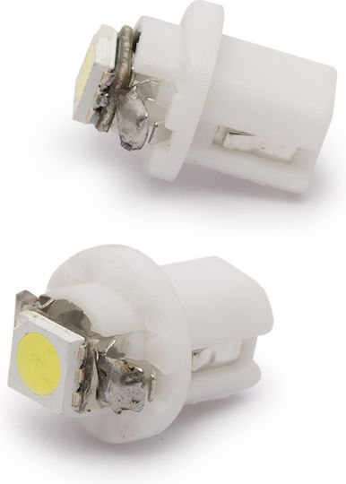 Bec Led Auto B8 5d 12v 0.25w 6000k 18lm Lumină Albă Smd Durată Lungă De Viață 50000h