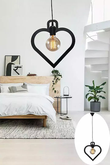 SteweHome Adjustable Black Ceiling Light with E27 Socket 51x60x51cm