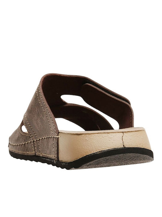 Herrensandalen in Braun Farbe