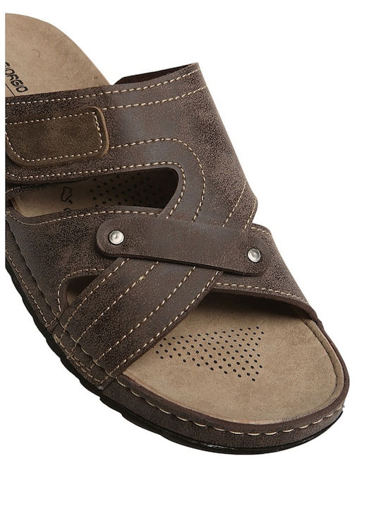 Herrensandalen in Braun Farbe