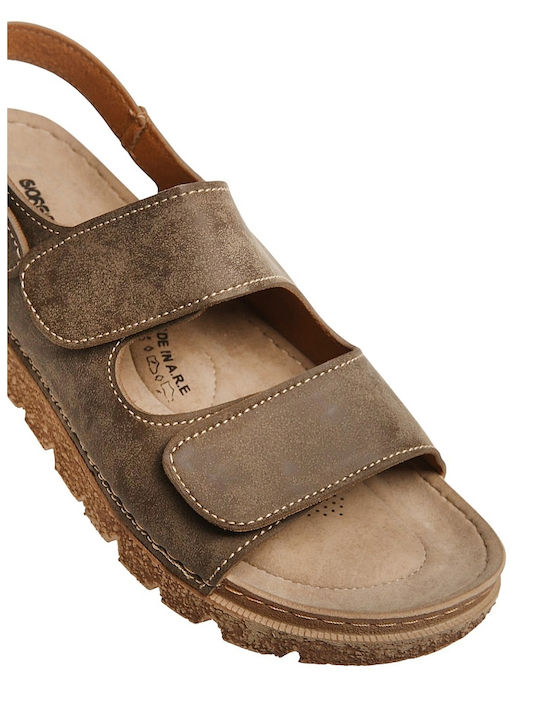 Herrensandalen in Braune Farbe