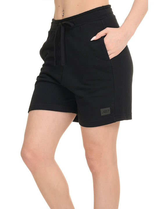 Γυναικεία Αθλητική Βερμούδα Πετσετέ Black