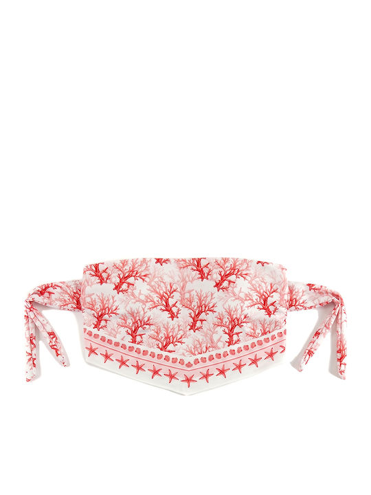 Strapless Bikini Top Κοκκινο- Λευκο