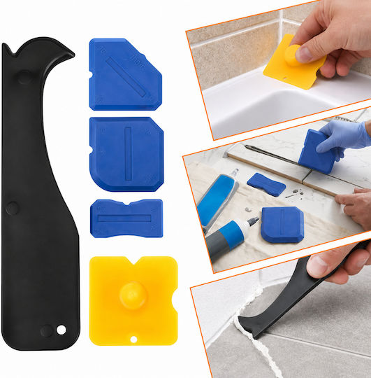 Set De Vârfuri Pentru Spatule Din Silicon Zola 14 Bucăți Aplicare Netezire Îmbinări Raclete Aplicatoare Multicolor