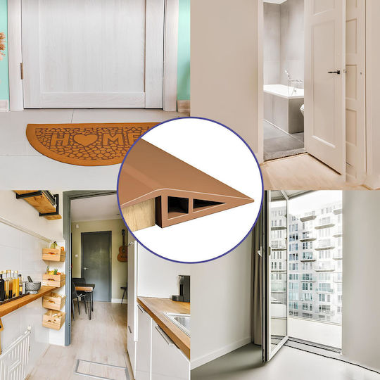 Threshold Profile 1 M X 5 Cm Pvc Self-Adhesive Transition Profile 5-10 Mm Ranjima