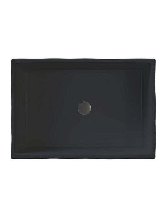 Sanitec Castello Deasupra Blatului Chiuvetă din Material Sintetic 52x39cm Anthracite