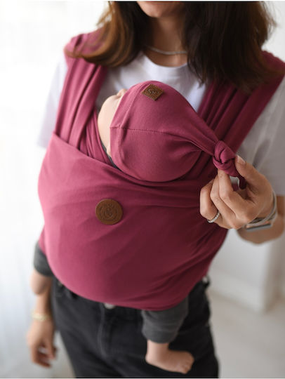 SteweHome Baby Carrier Sling Wrap Pink With Maximum Child Weight 15kg