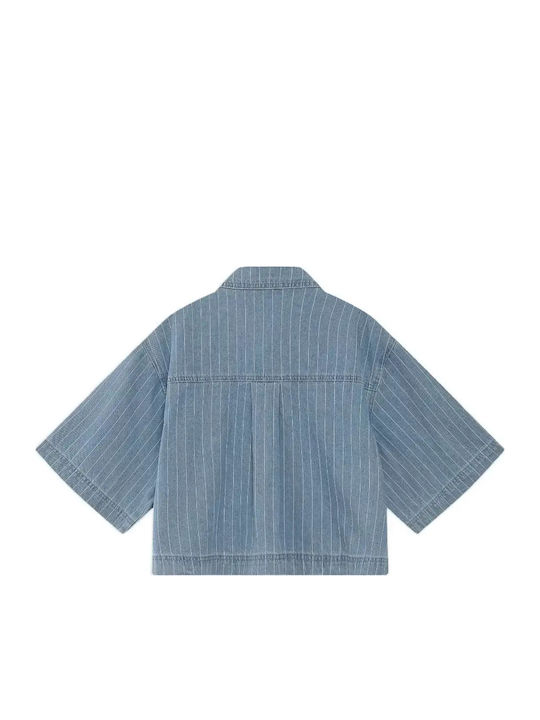 Γυναικείο Sky Blue Overshirt Oversized