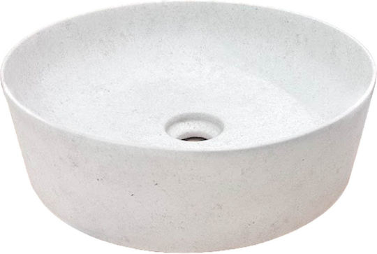 Rak Ceramics Επικαθήμενος Νιπτήρας Πορσελάνης 42x42cm Λευκός