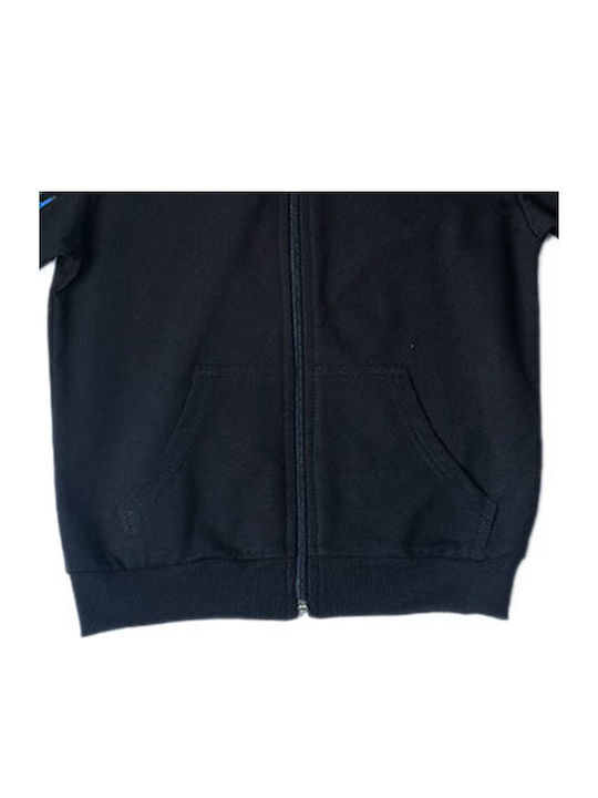 Kinderstrickjacke Baumwolle Schwarz