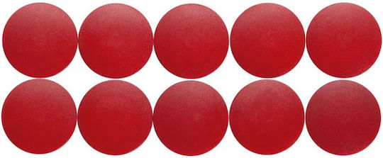 Maul Round Magnets D38mm 2.50 Kg Force 10 Pcs Set Maul Solid Red