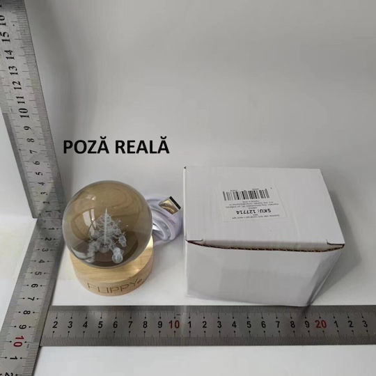 Christmas Illuminated Decorative Lamp with Battery Trees 3x3cm