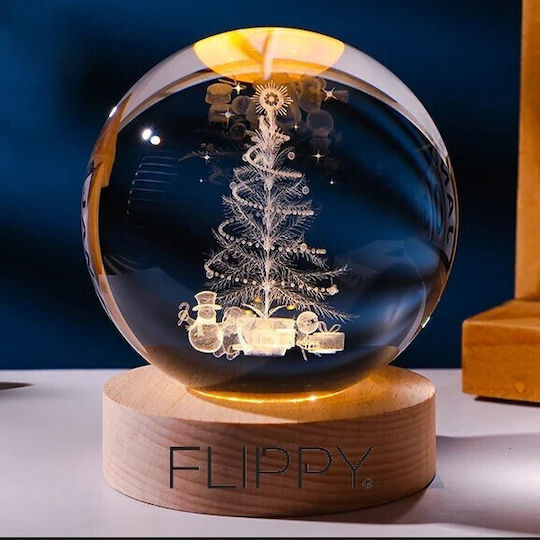 Christmas Illuminated Decorative Lamp with Battery Trees 3x3cm