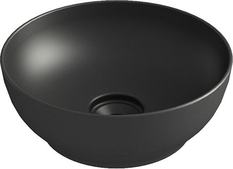 Orabella Trend Deasupra Blatului Chiuvetă Porțelan 38x38x14.4cm Negru mat