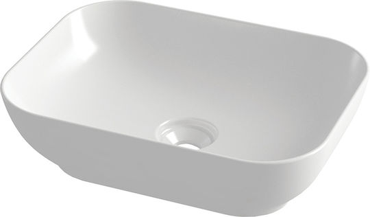 Orabella Trend Deasupra Blatului Chiuvetă Porțelan 50x38x14.4cm Alb
