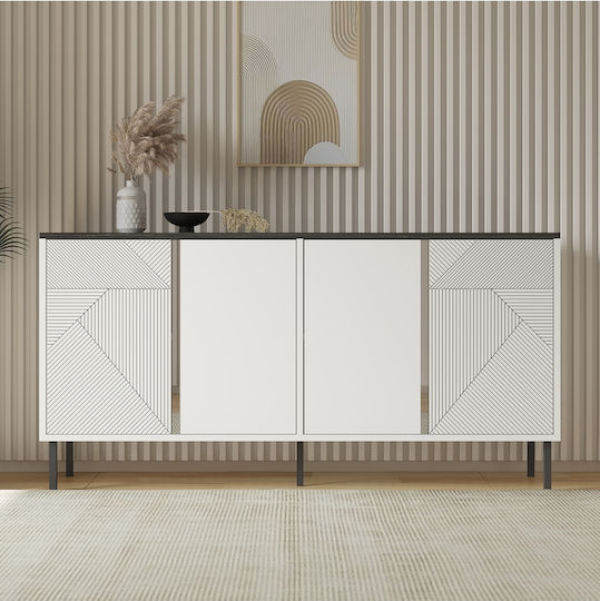 Έπιπλο TV Επιδαπέδιο Λευκό 150x36x75εκ. Έπιπλο TV Επιδαπέδιο Λευκό 150x36x75εκ.