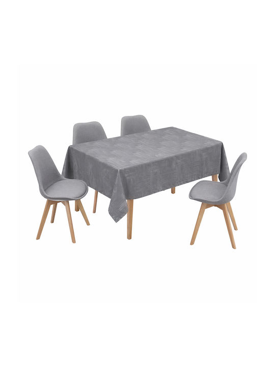 Ankor Față de Masă Rezistentă la Pete Gri 140x220cm