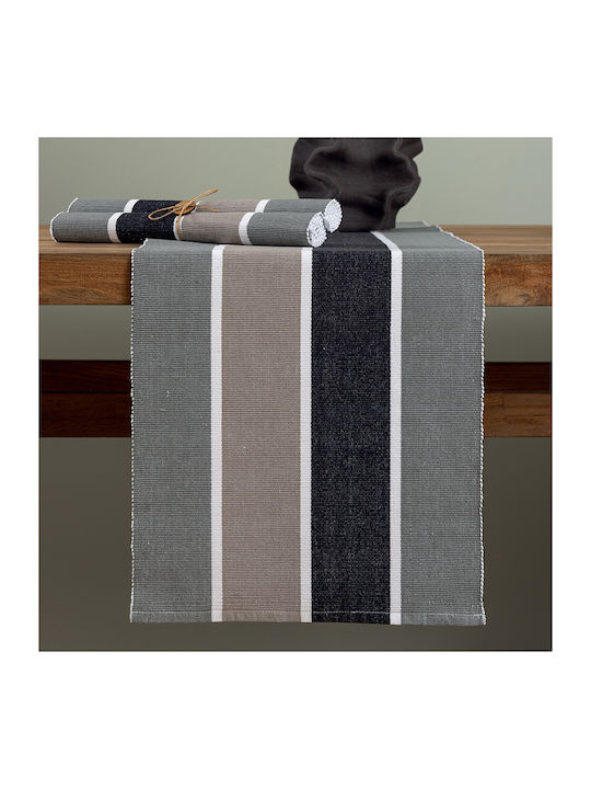 Palamaiki Cotton Runner Mh1500 Grey 35x140cm