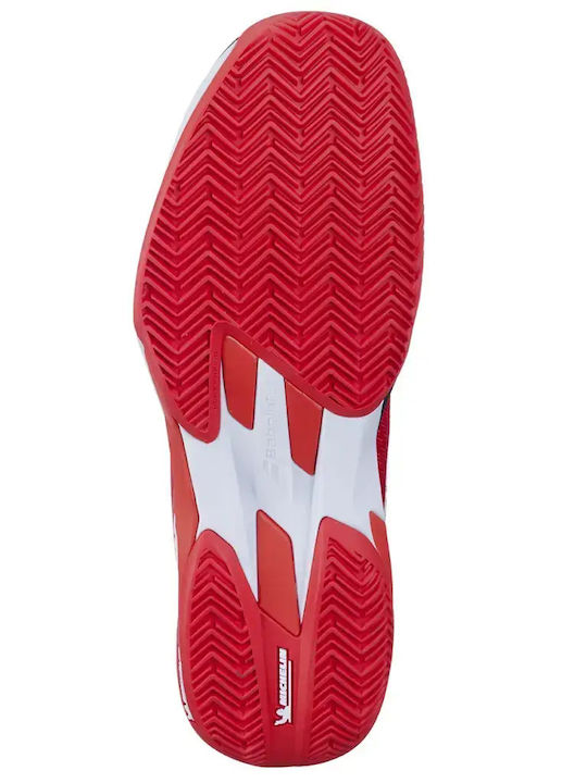 Babolat Jet Mach Ανδρικά Παπούτσια Τένις για Χωμάτινα Γήπεδα Λευκά