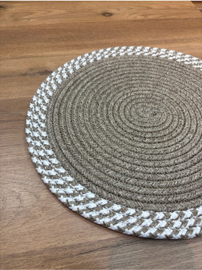 SteweHome Σουπλά Στρογγυλό Ψάθινο Πορτοκαλί 33cm 6τμχ SteweHome Σουπλά Στρογγυλό Ψάθινο Πορτοκαλί 33cm 6τμχ