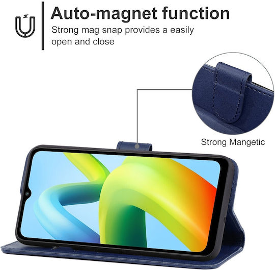 Tel1 Xiaomi Redmi A1 Plus A2 Plus Θήκη Βιβλίο Μπλε Book Case Blue