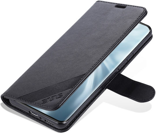 Azns Xiaomi Mi 11 Buchhülle Sheepskin Textur Horizontal Schwarz