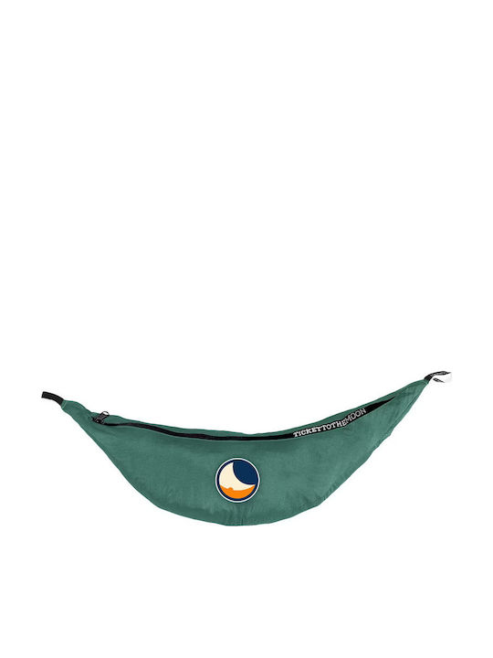 Ticket To The Moon Ticket To Moon Compact Hamac Paracașă Dublu Textil Albastru Petrol 320x155cm Ticket To The Moon Ticket To Moon Compact Hamac Paracașă Dublu Textil Albastru Petrol 320x155cm