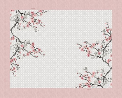Saint Clair Τραπεζομάντηλο Αλέκιαστο Grey-pink 145x180εκ.