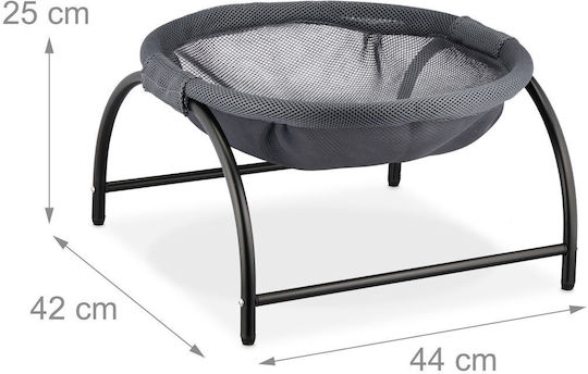 Cat Hammock Relaxdays Dark Gray Black 25x44x42 Cm 50 Kg Capacity