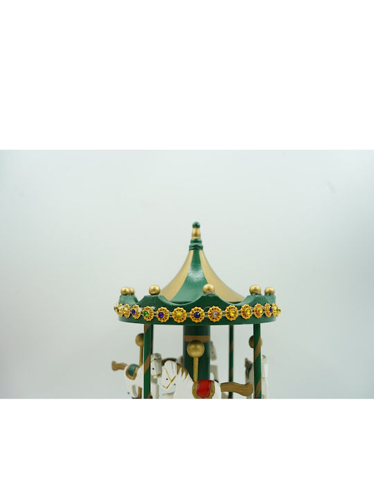 Alista Home Carusel Decorativ de Crăciun Verde cu Muzică