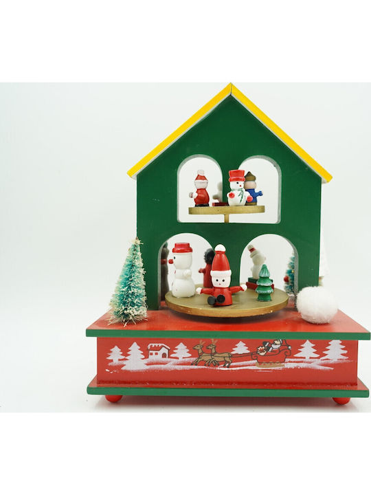 Alista Home Коледна Декоративна Малка Къща с Музика 20x17cm