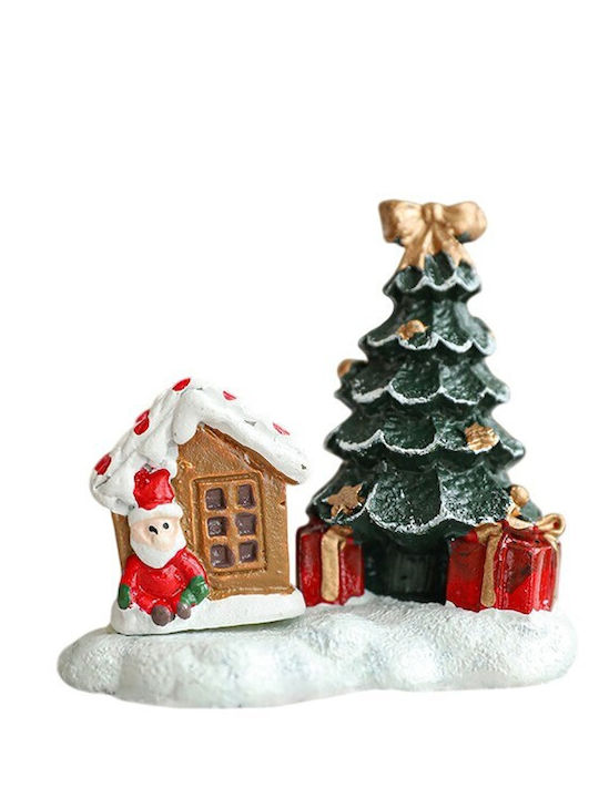 Alista Home Căsuță Decorativă de Crăciun Roșie 6.5x6.5x4cm