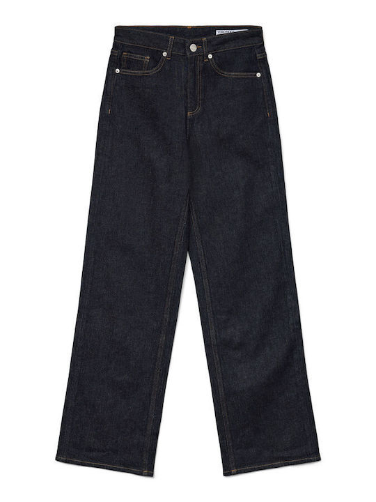 Γυναικείο Jean Παντελόνι σε Wide Γραμμή Dark Blue