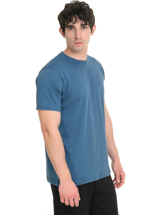Bluza Tricou Cu Mânecă Scurtă Albastru Petrol