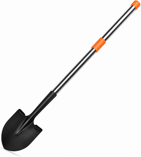 Lopată Telescopică Grădină Zola Lungime Reglabilă 80-110 Cm Oțel Mâner Antiderapant 15 X 21 Cm