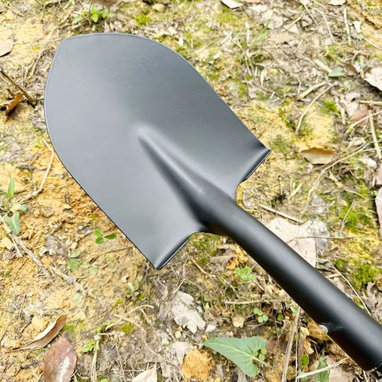 Lopată Telescopică Grădină Zola Lungime Reglabilă 80-110 Cm Oțel Mâner Antiderapant 15 X 21 Cm
