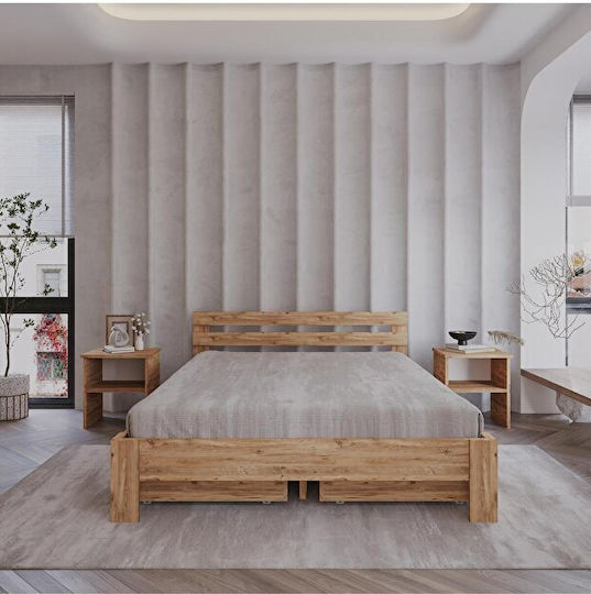 Κρεβάτι King Size για Στρώμα 200x200cm Δρυς Κρεβάτι King Size για Στρώμα 200x200cm Δρυς