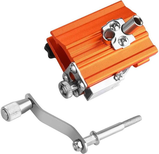 Afilator Manual pentru Lanț Drujbă Zola 3 Pietre de Ascuțit Incluse Reglabil Compatibil cu Lanțuri de 8-20 Inch Compact 8.5 X 5.5 X 4 Cm