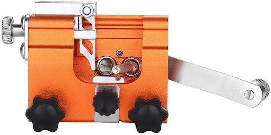 Afilator Manual pentru Lanț Drujbă Zola 3 Pietre de Ascuțit Incluse Reglabil Compatibil cu Lanțuri de 8-20 Inch Compact 8.5 X 5.5 X 4 Cm