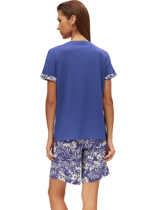 Minerva Set Pijamale pentru Femei Blue Ink