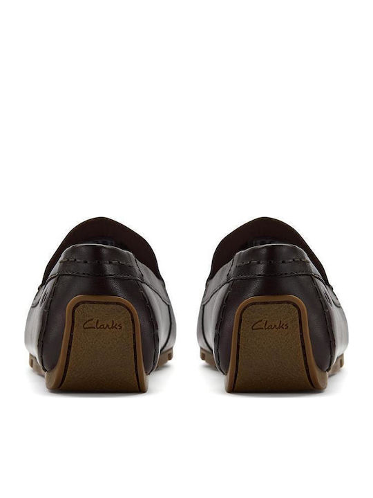 Plain Leather Men's Casual Shoes Brown