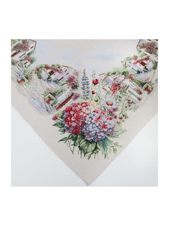Dimeco Checkered Tablecloth Set 3 Pieces Fino Multicolour Napkins