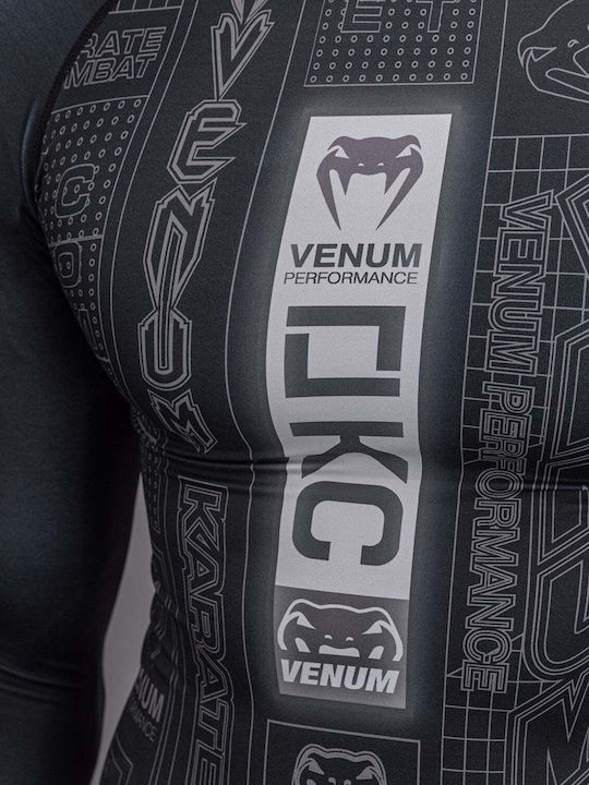 Venum Men's Long Sleeve Shirt VENUM-06227-109 for Jiu-Jitsu / Karate Black