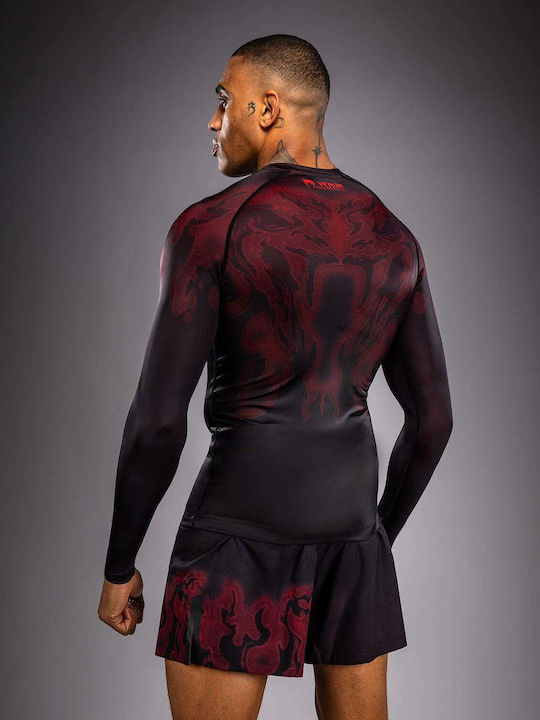 Venum Men's Long Sleeve Shirt VENUM-06306-100 for Jiu-Jitsu Black