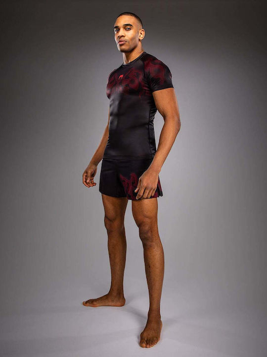 Venum Men's Short Sleeve Shirt VENUM-06307-100 for Jiu-Jitsu Black
