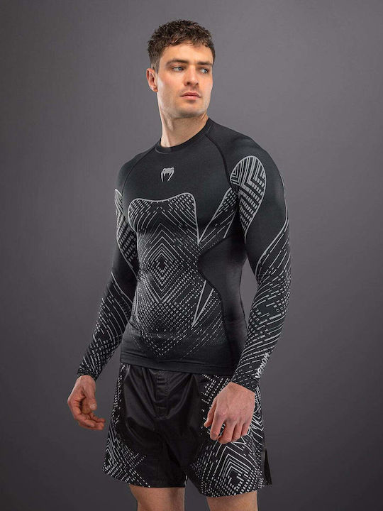 Venum Men's Long Sleeve Shirt VENUM-06155-690 for Jiu-Jitsu Black