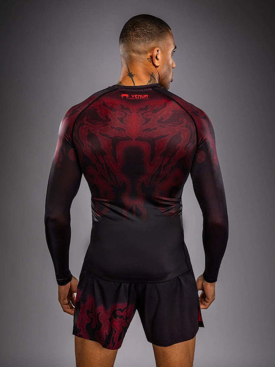 Venum Men's Long Sleeve Shirt VENUM-06306-100 for Jiu-Jitsu Black