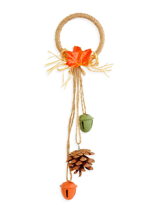 Christmas Decorative Metal Wreath Diameter 30.5cm Beige