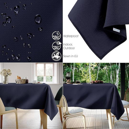 Filumi Τραπεζομάντηλο Αλέκιαστο Navy Blue 120x160εκ.